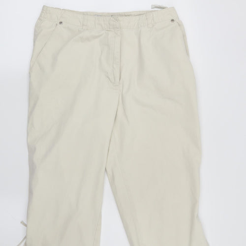 Emreco Womens Beige   Trousers  Size 14 L20 in