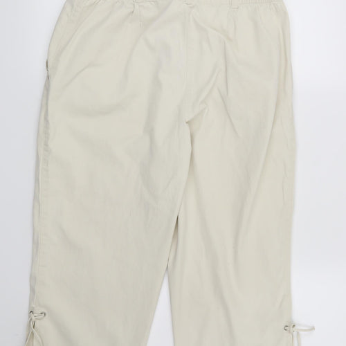 Emreco Womens Beige   Trousers  Size 14 L20 in