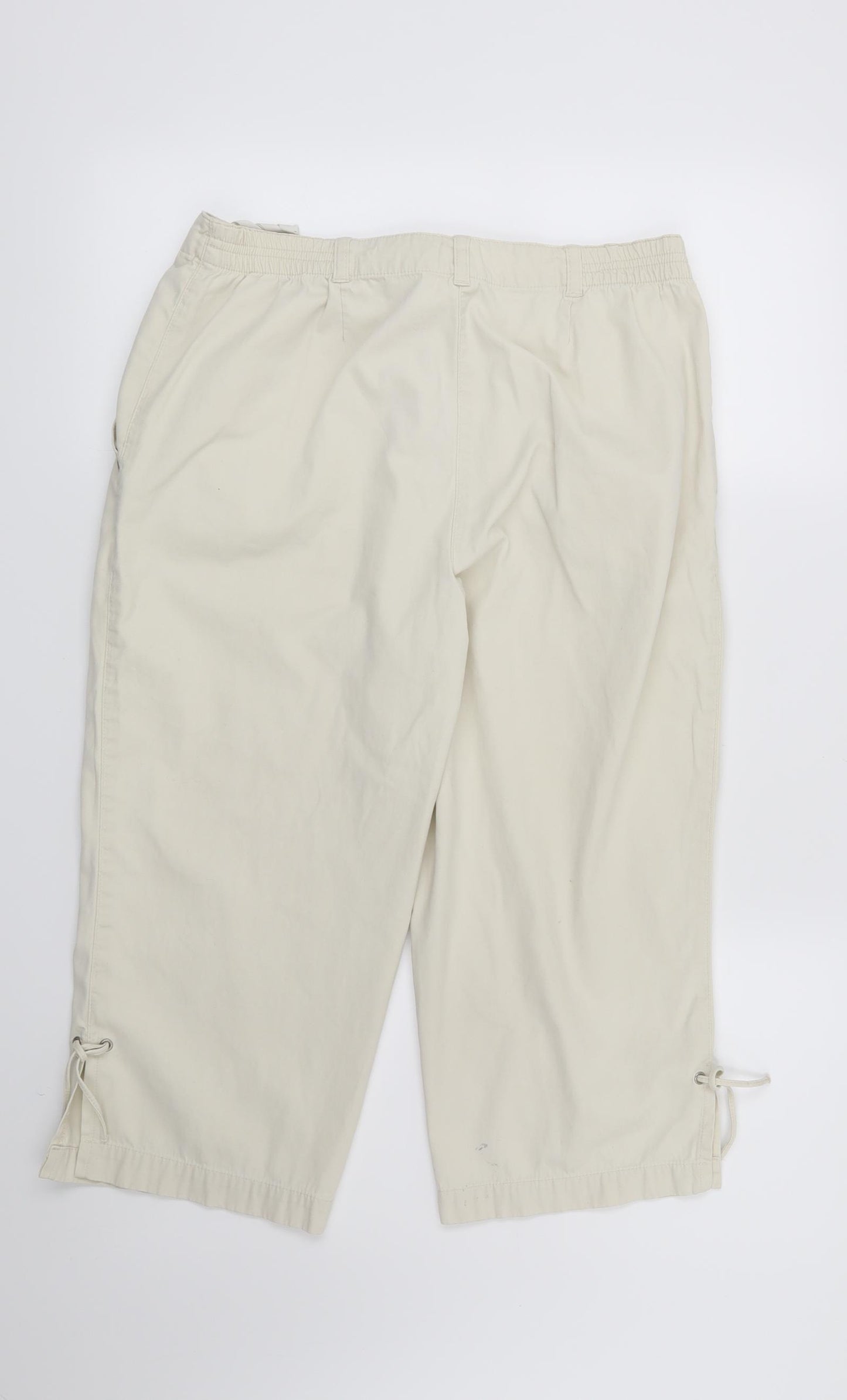 Emreco Womens Beige   Trousers  Size 14 L20 in
