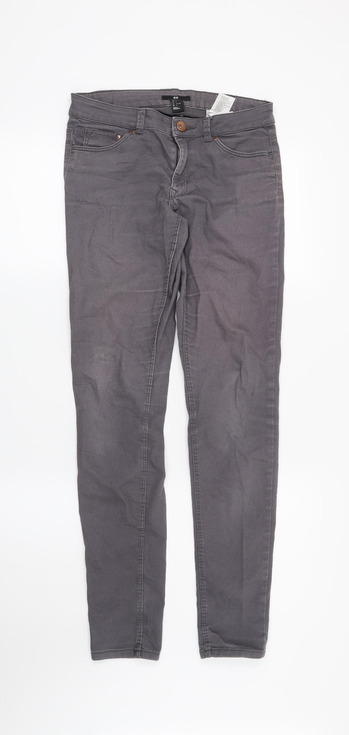 H&M Womens Grey   Skinny Jeans Size 28 in L29 in