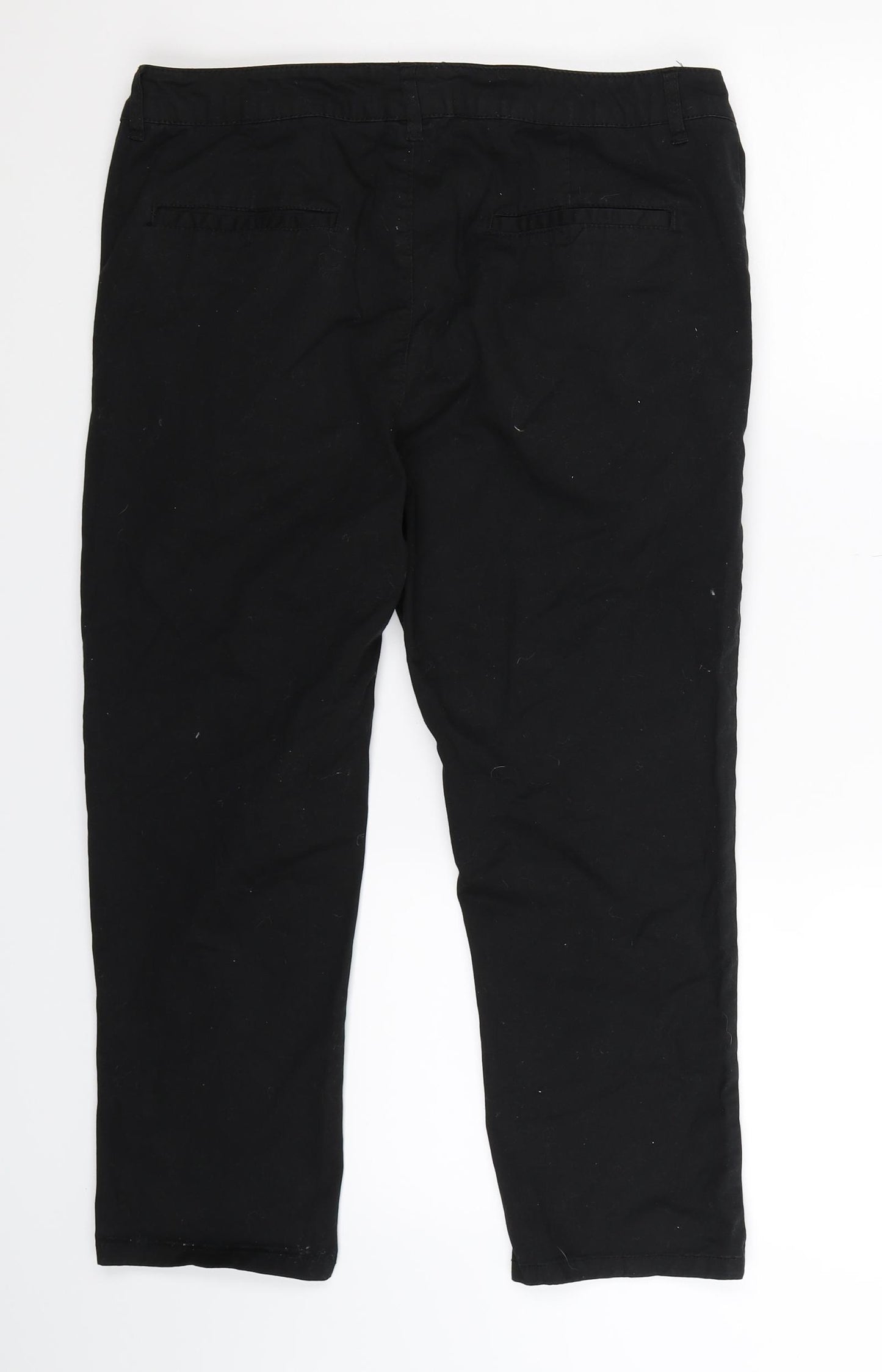 ASOS Mens Black   Cropped Trousers Size 33 L22 in