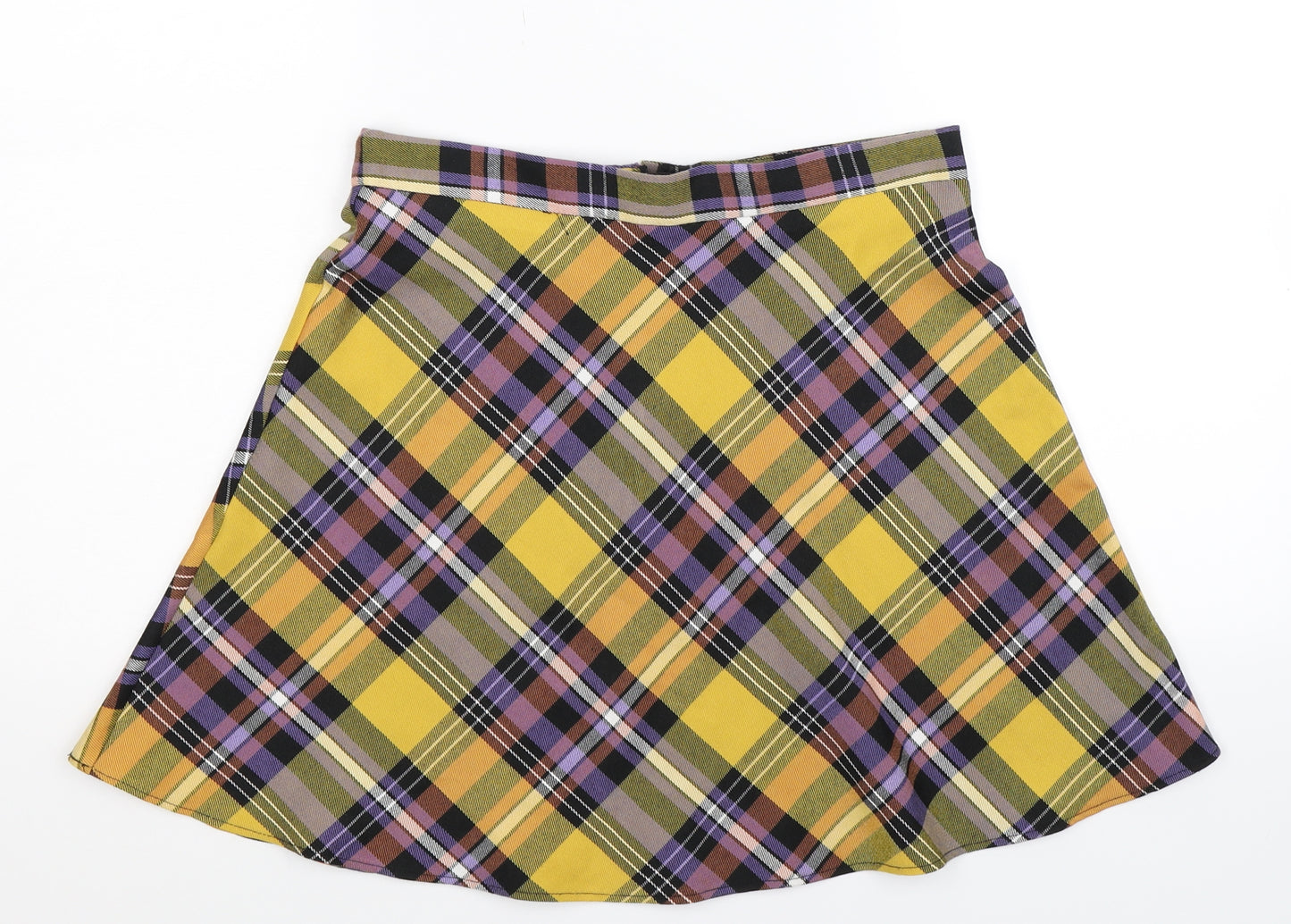 George Womens Multicoloured Check  A-Line Skirt Size 8
