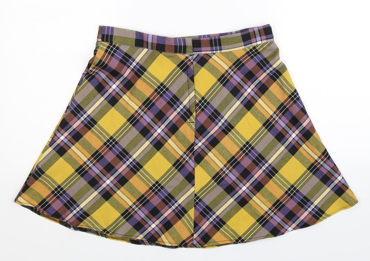George Womens Multicoloured Check  A-Line Skirt Size 8