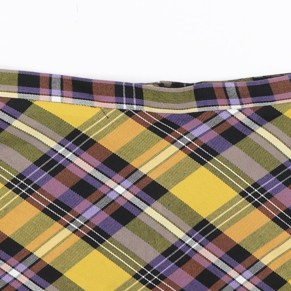 George Womens Multicoloured Check  A-Line Skirt Size 8