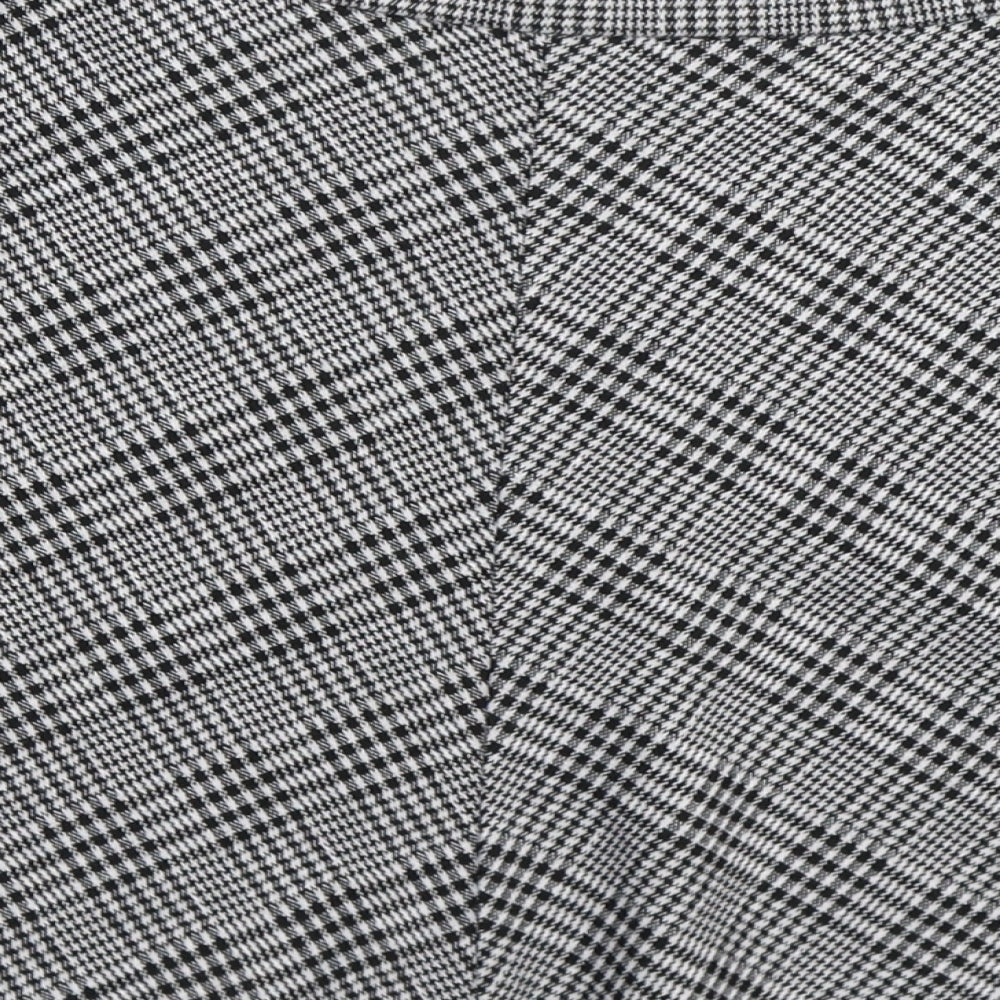 George Womens Grey Houndstooth  A-Line Skirt Size 8