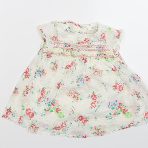 NEXT Girls White Floral  Fit & Flare  Size 3-6 Months