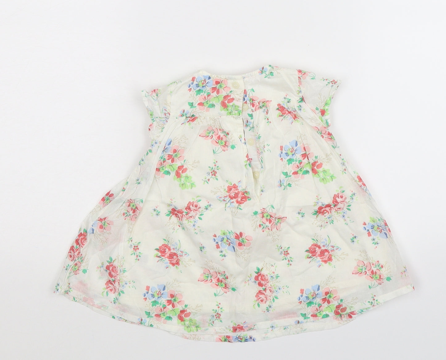NEXT Girls White Floral  Fit & Flare  Size 3-6 Months