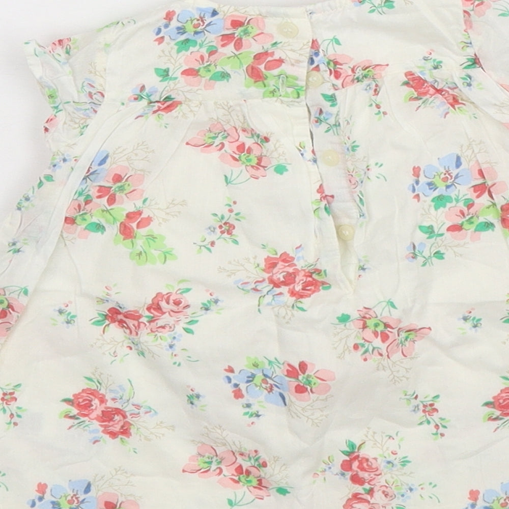 NEXT Girls White Floral  Fit & Flare  Size 3-6 Months