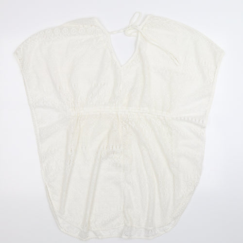Preworn Womens White  Knit Pullover Jumper One Size