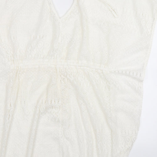 Preworn Womens White  Knit Pullover Jumper One Size