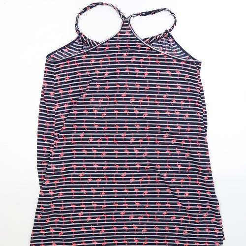 George Womens Blue Striped  Mini  Size M