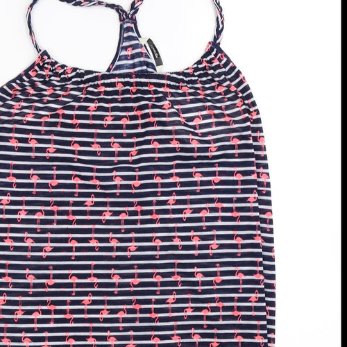 George Womens Blue Striped  Mini  Size M