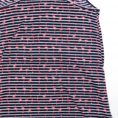 George Womens Blue Striped  Mini  Size M
