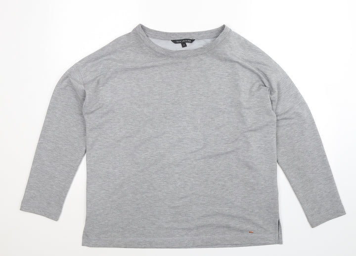 Preworn Womens Grey Pullover Sweatshirt Size 12
