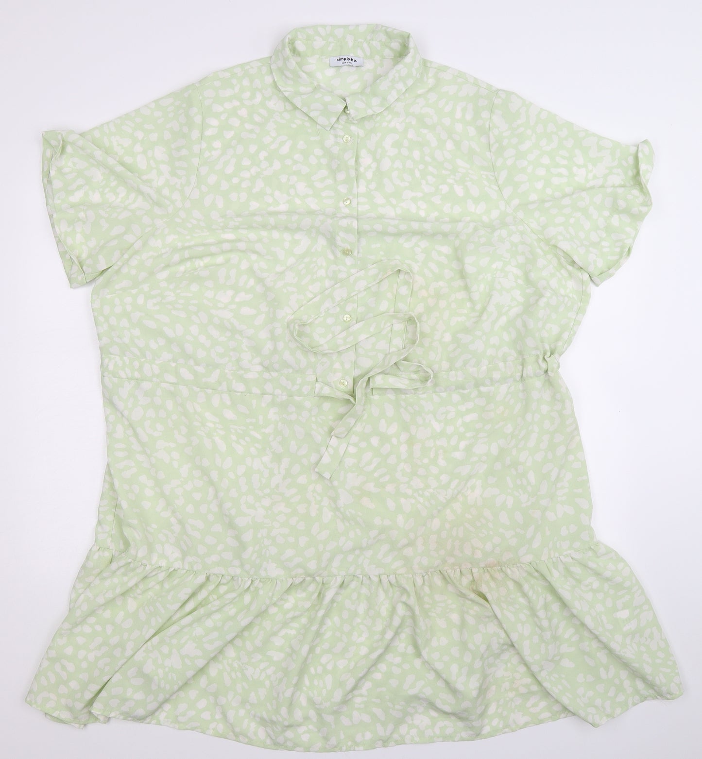 Simply Be Womens Green   Shirt Dress  Size 24