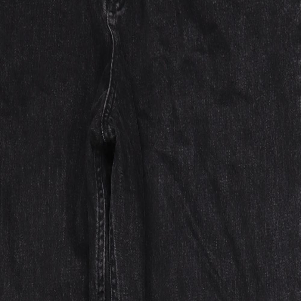 ASOS Mens Black  Denim Straight Jeans Size 38 L36 in