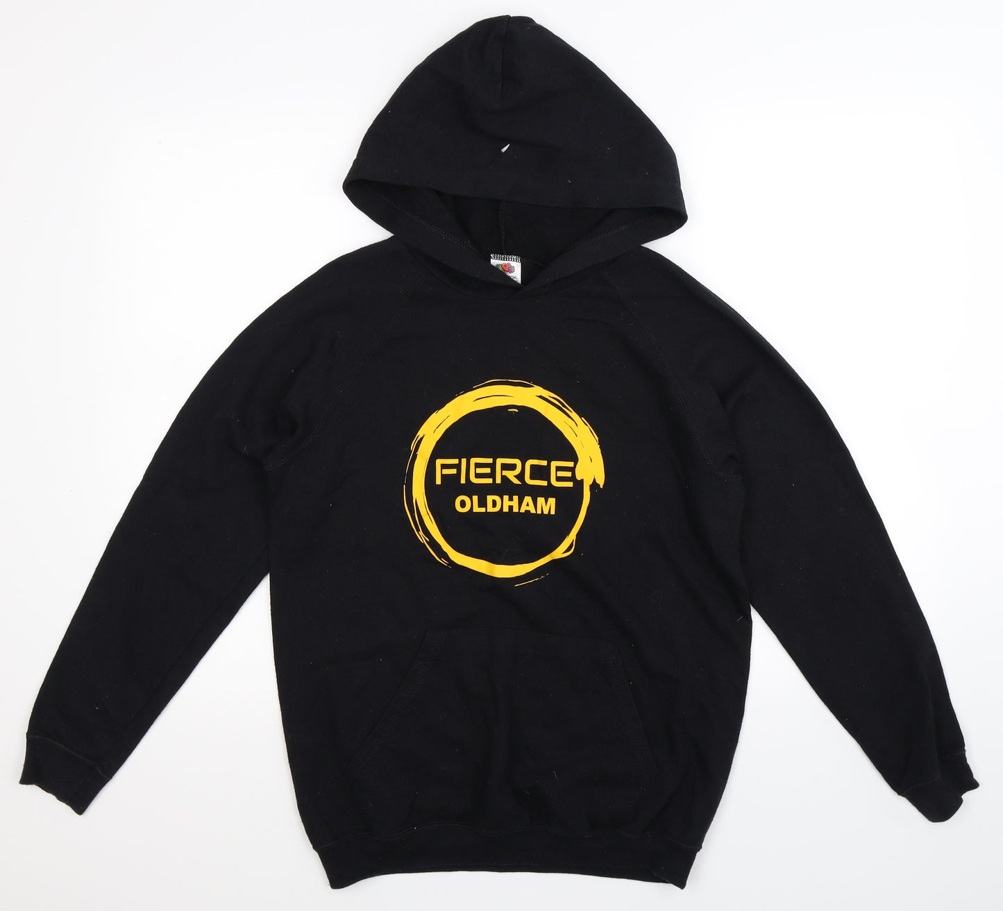 Fruit of the Loom Boys Black   Pullover Hoodie Size 12-13 Years