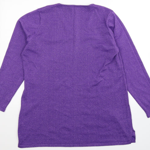 Michele Hope Womens Purple   Pullover Jumper Size 20