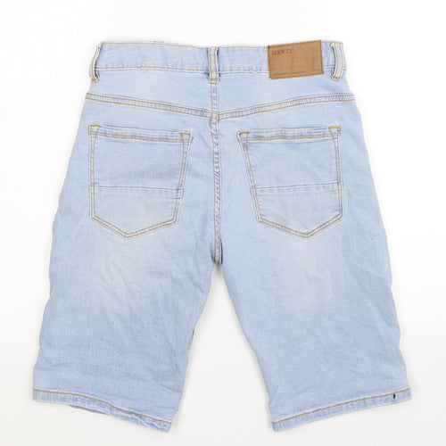 Denim Co Mens Blue  Denim Bermuda Shorts Size 28