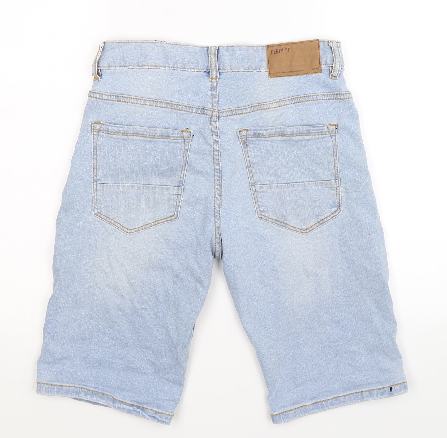 Denim Co Mens Blue  Denim Bermuda Shorts Size 28