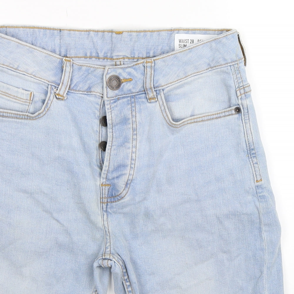 Denim Co Mens Blue  Denim Bermuda Shorts Size 28