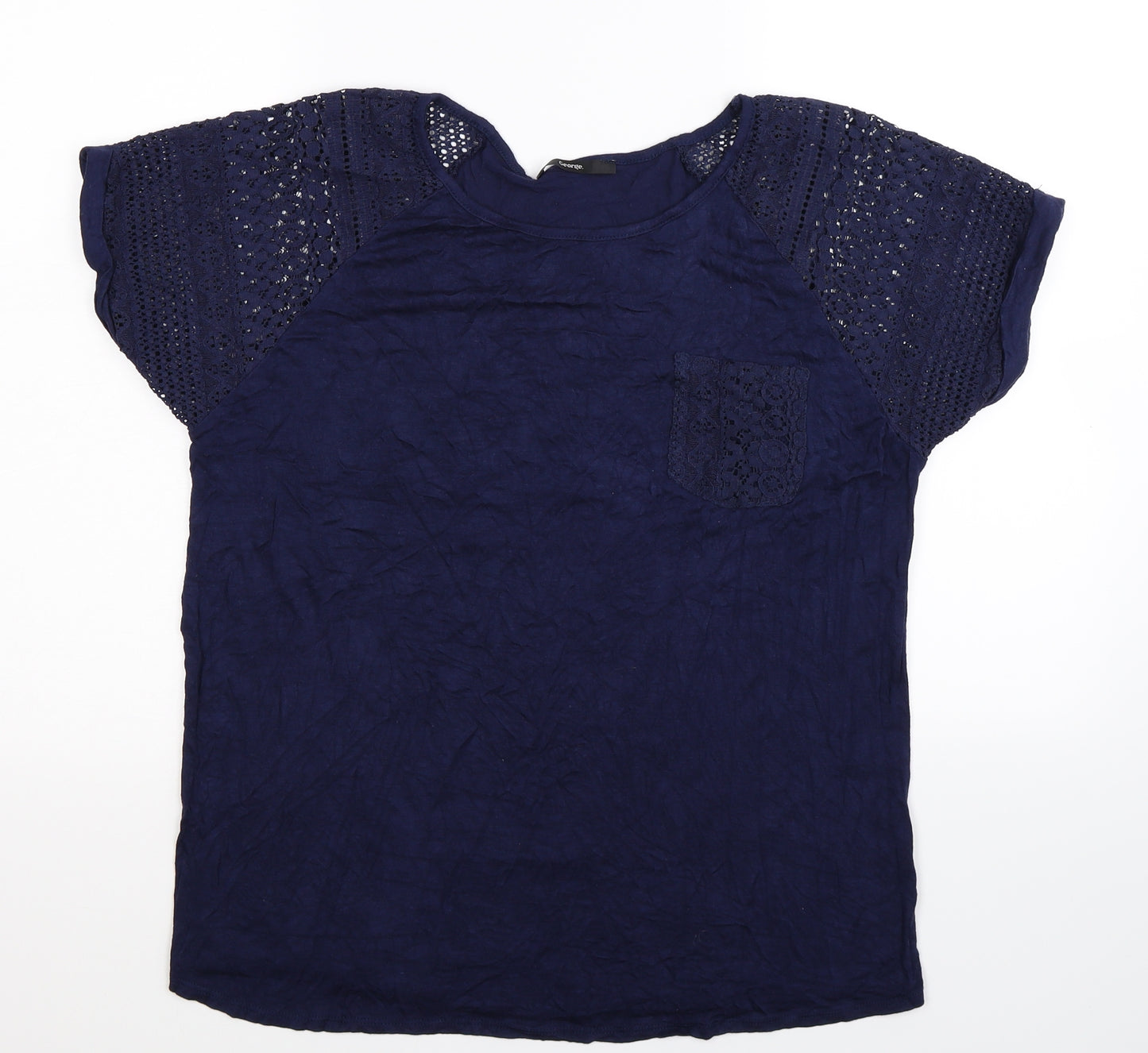 George Womens Blue   Basic T-Shirt Size 20