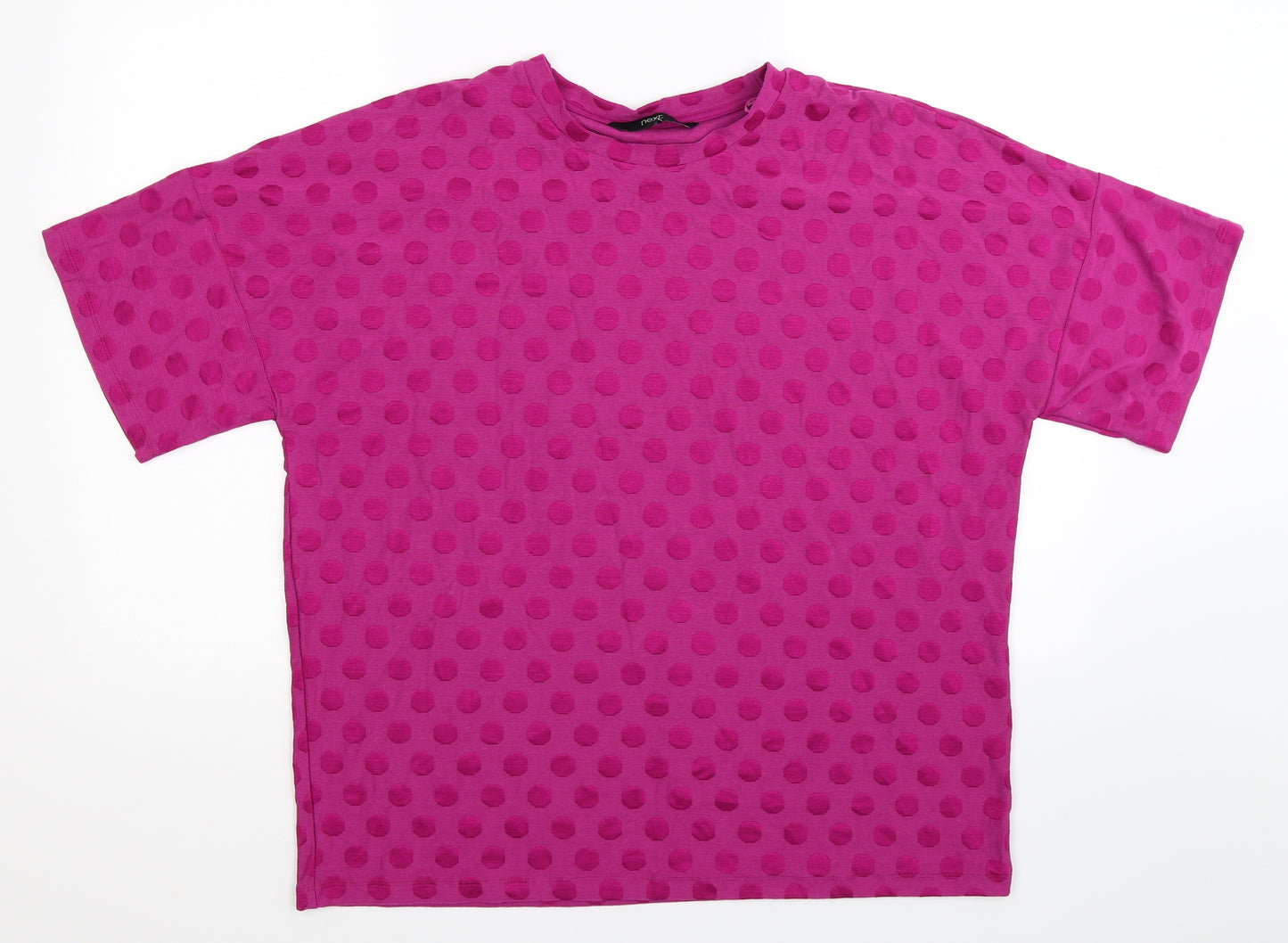 NEXT Womens Pink   Basic T-Shirt Size 16  - Oversized