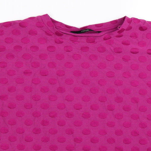 NEXT Womens Pink   Basic T-Shirt Size 16  - Oversized
