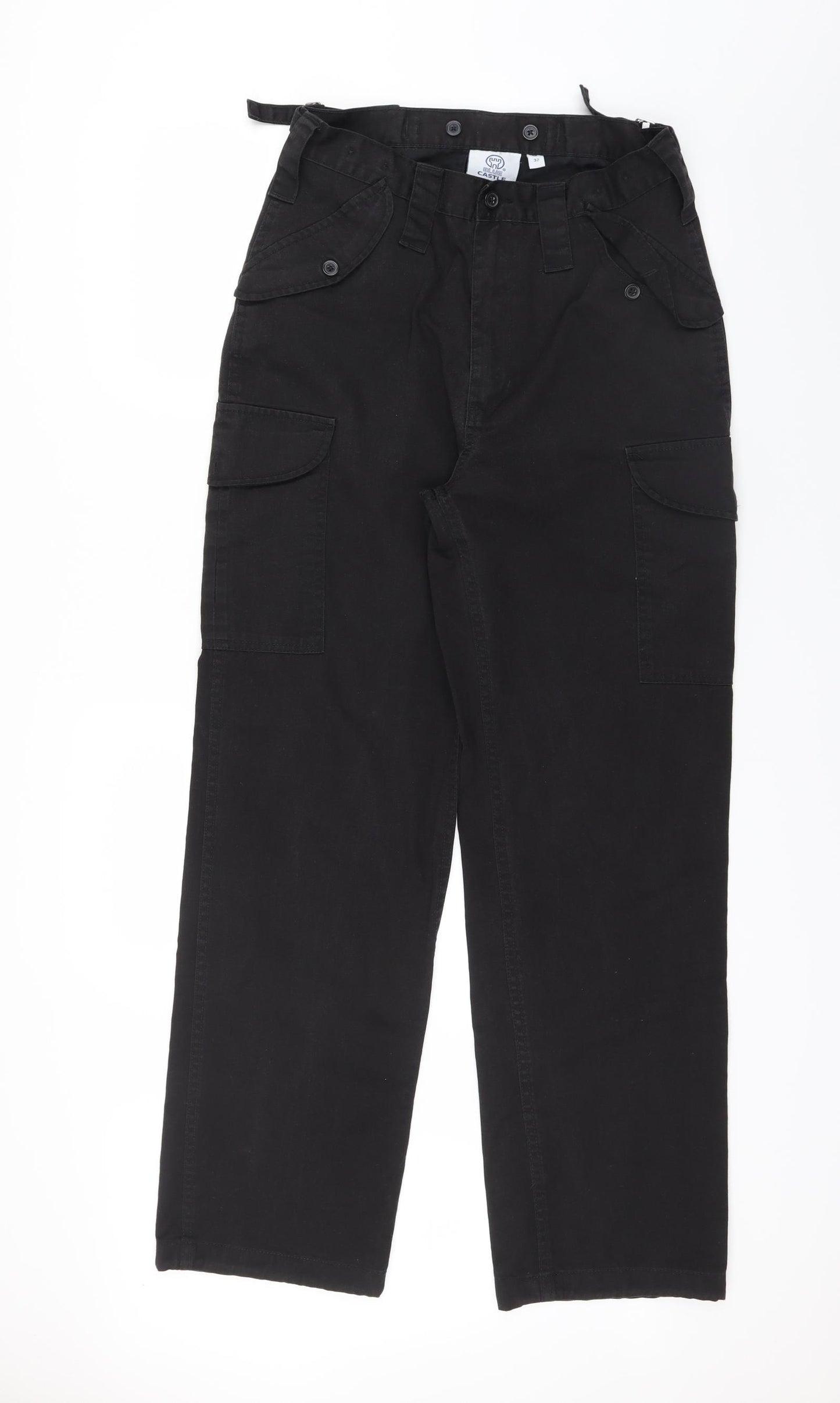 Blue Castle Mens Black   Trousers  Size 32 in L31 in - Side Pockets