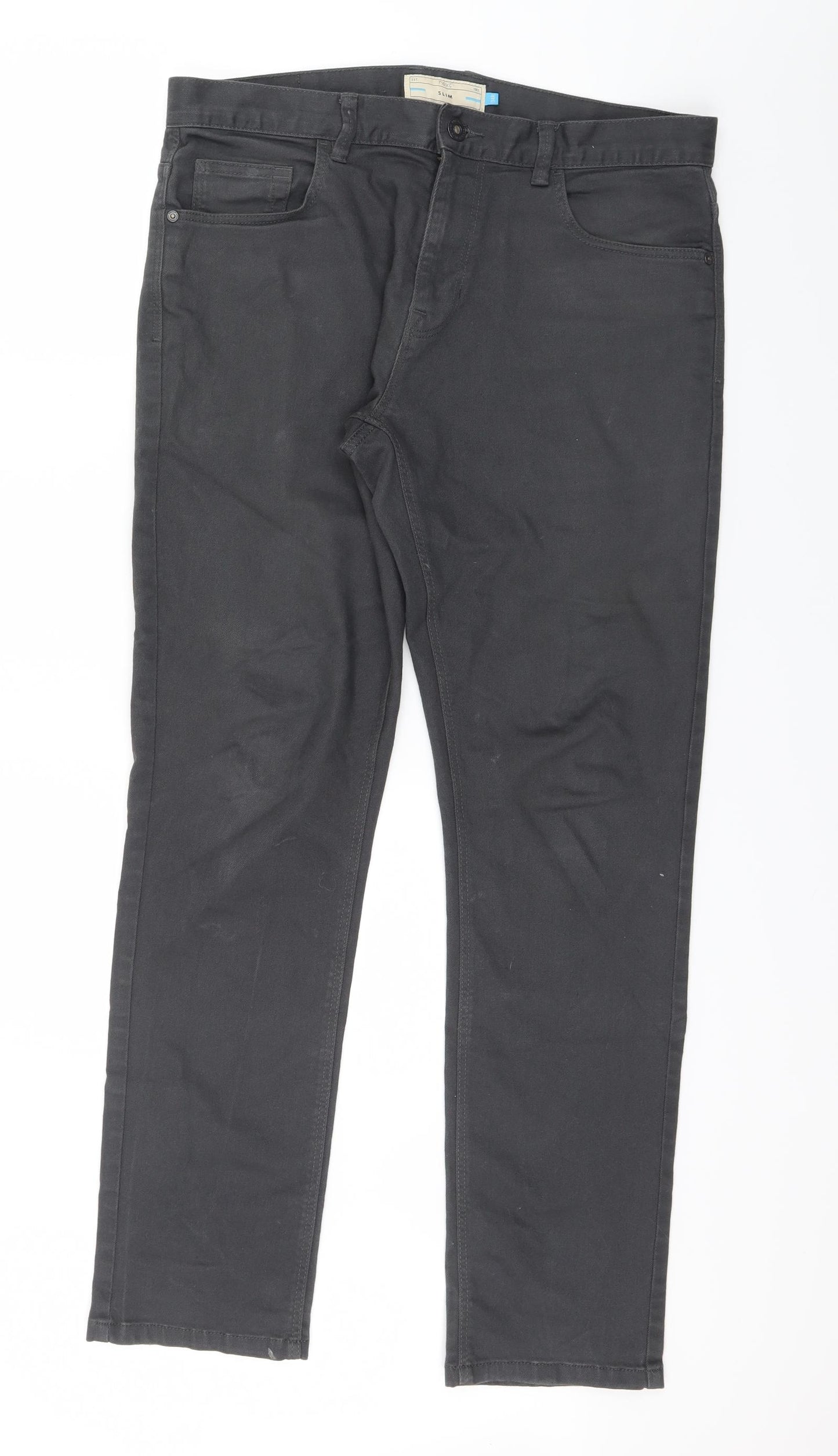 NEXT Mens Grey   Straight Jeans Size 34 in L31 in