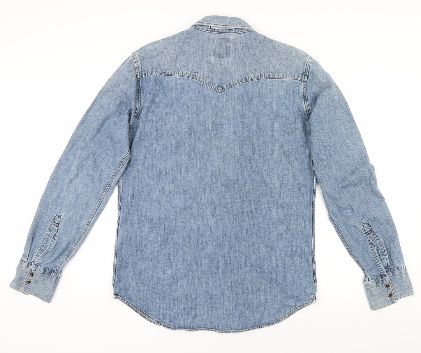 LEVIS Mens Blue    Button-Up Size M