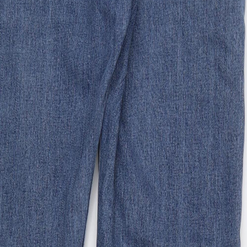 M AN S Mens Blue  Crochet Straight Jeans Size 34 in L32 in