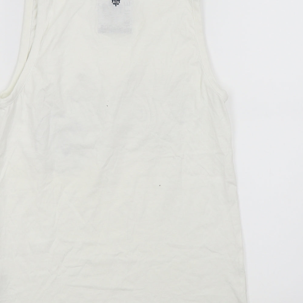 Henleys Mens White    T-Shirt Size M
