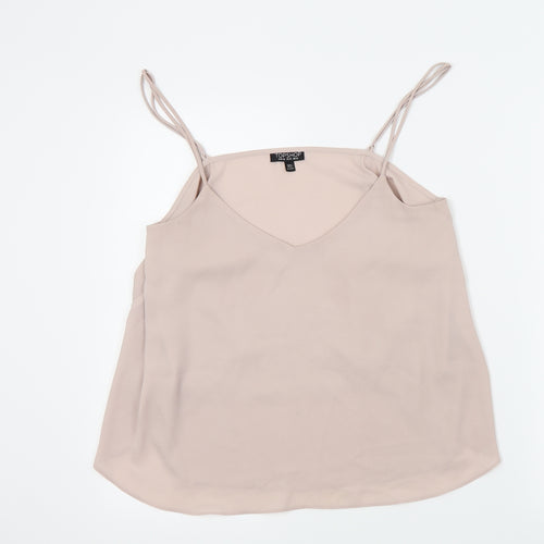 Topshop Womens Pink   Basic Blouse Size 14