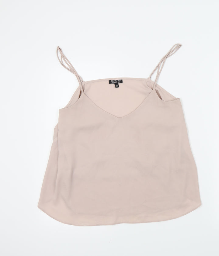 Topshop Womens Pink   Basic Blouse Size 14