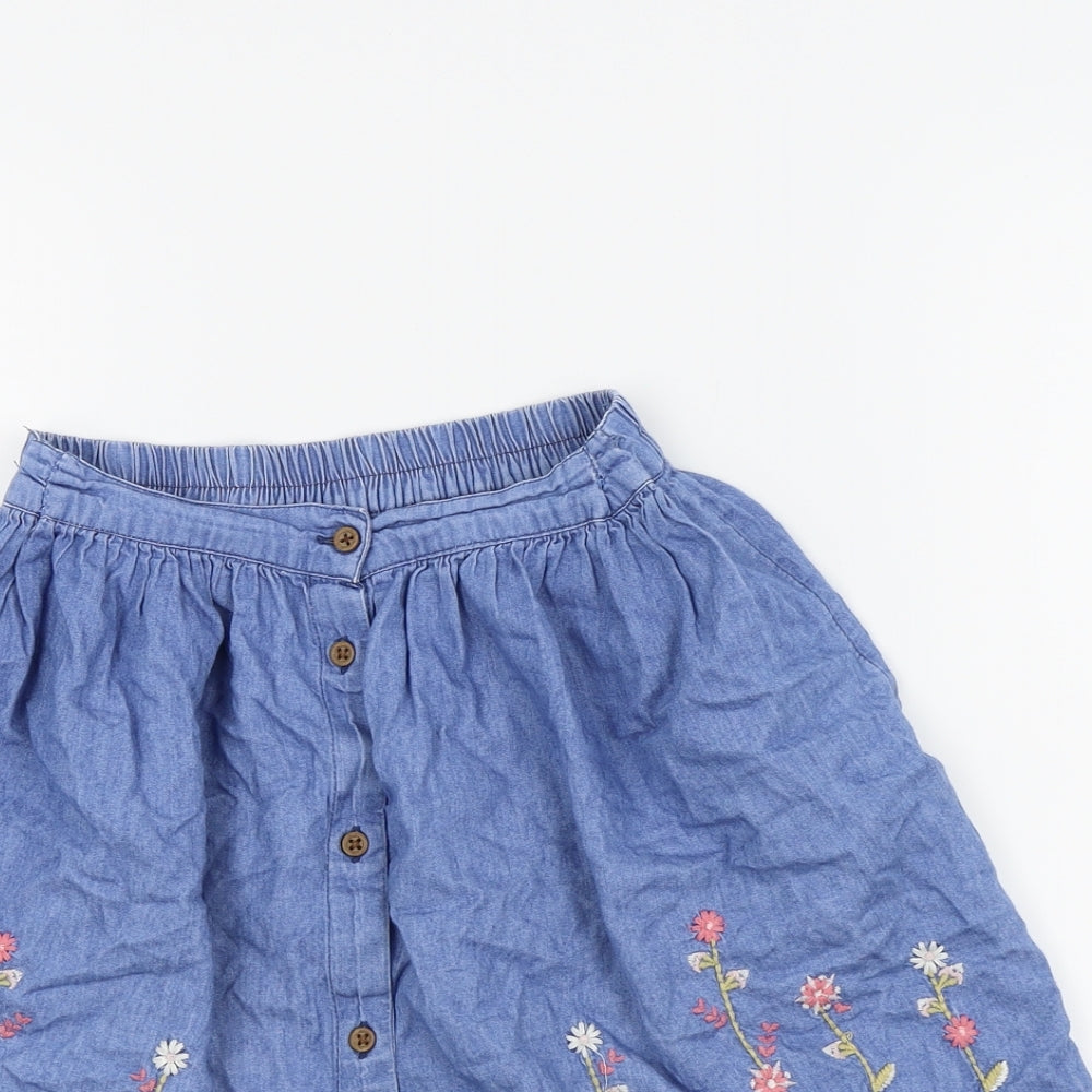 George Girls Blue   Skater Skirt Size 8-9 Years