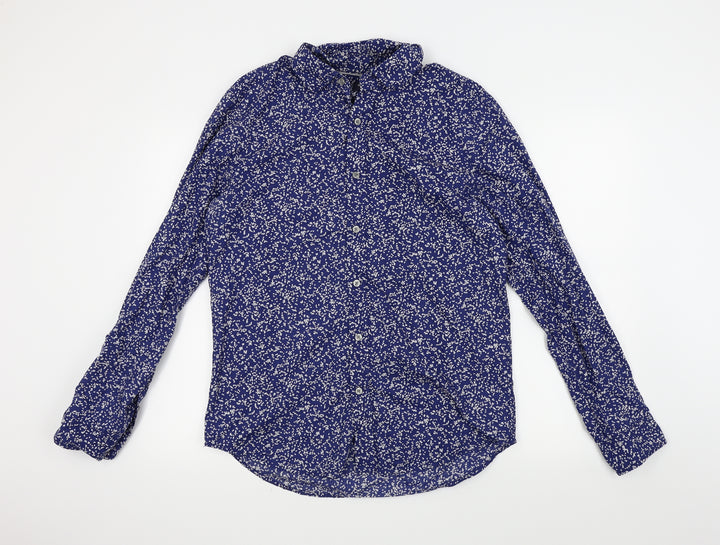 Gap Mens Blue Button-Up Size M