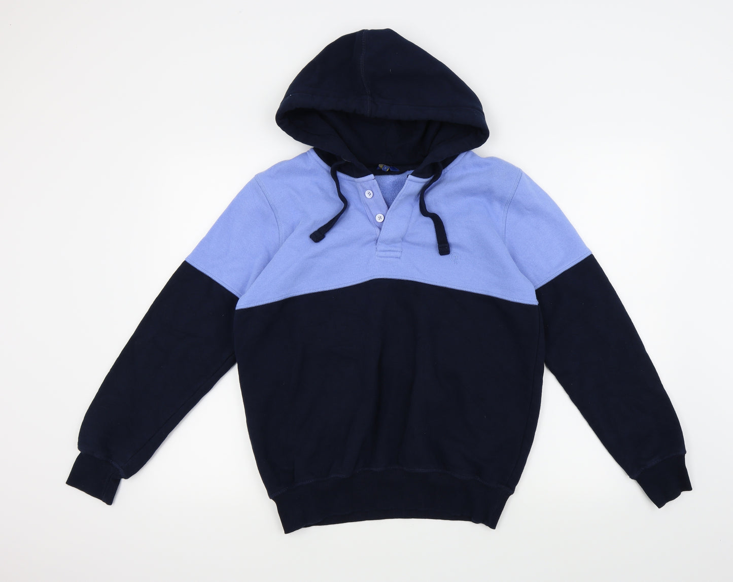 Cotton Traders Mens Blue   Pullover Hoodie Size S