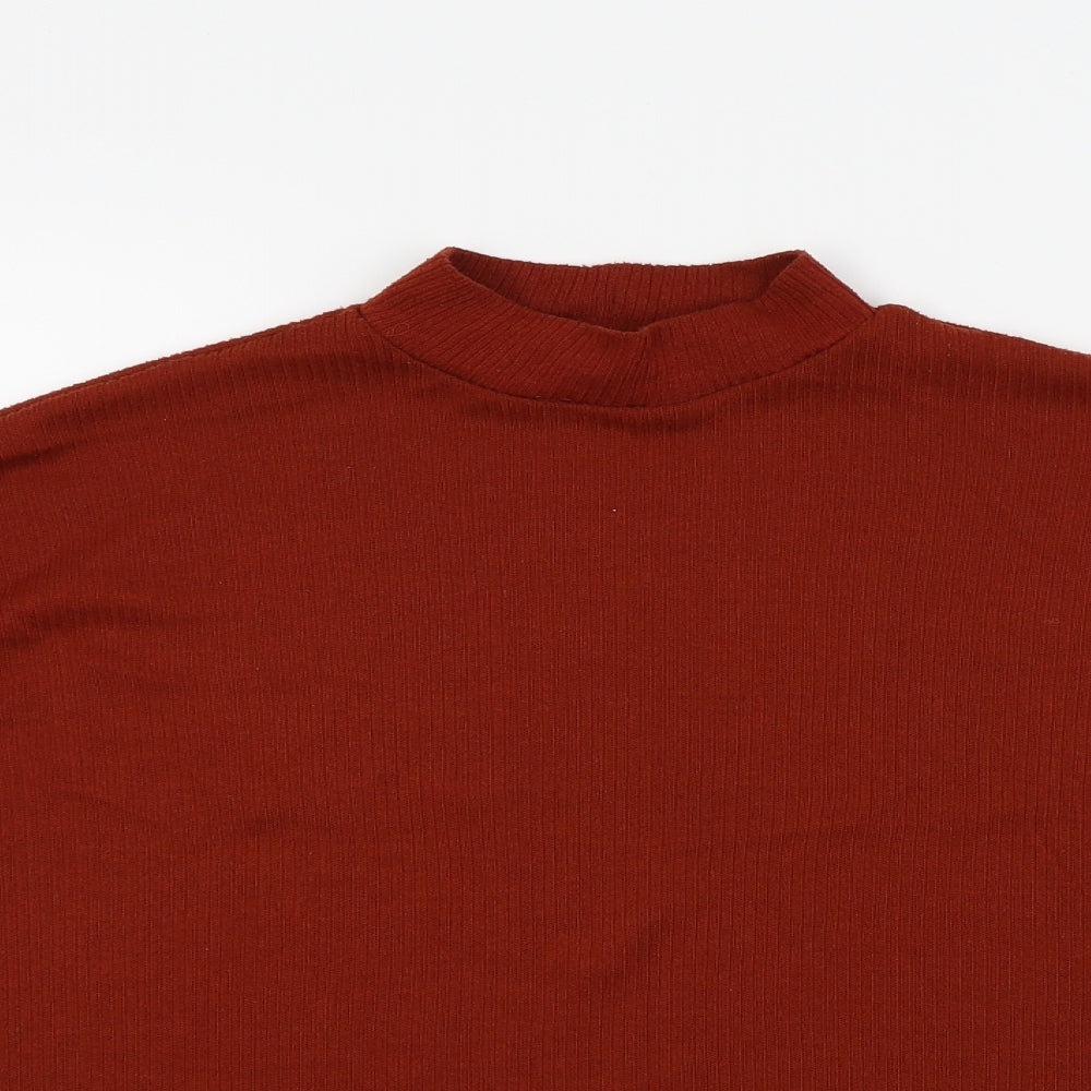 H&M Womens Orange   Basic T-Shirt Size S