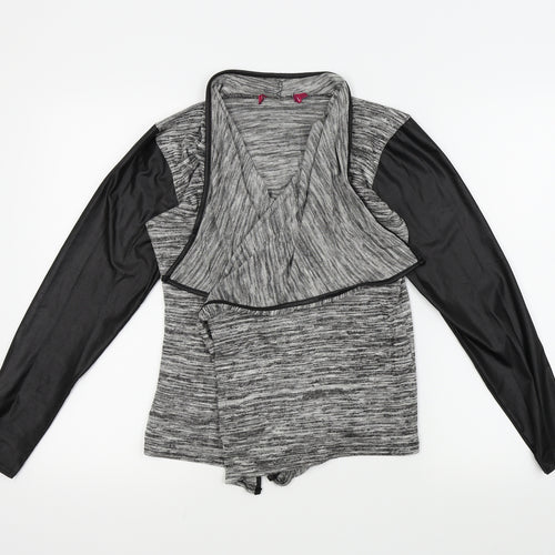 Boohoo Womens Grey   Cardigan Jumper Size 10  - Open front