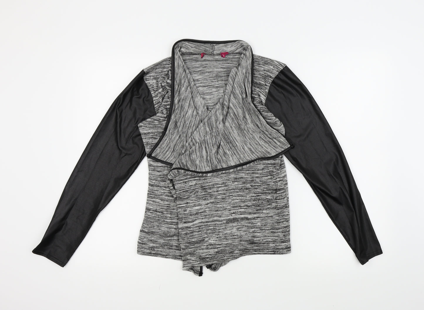 Boohoo Womens Grey   Cardigan Jumper Size 10  - Open front