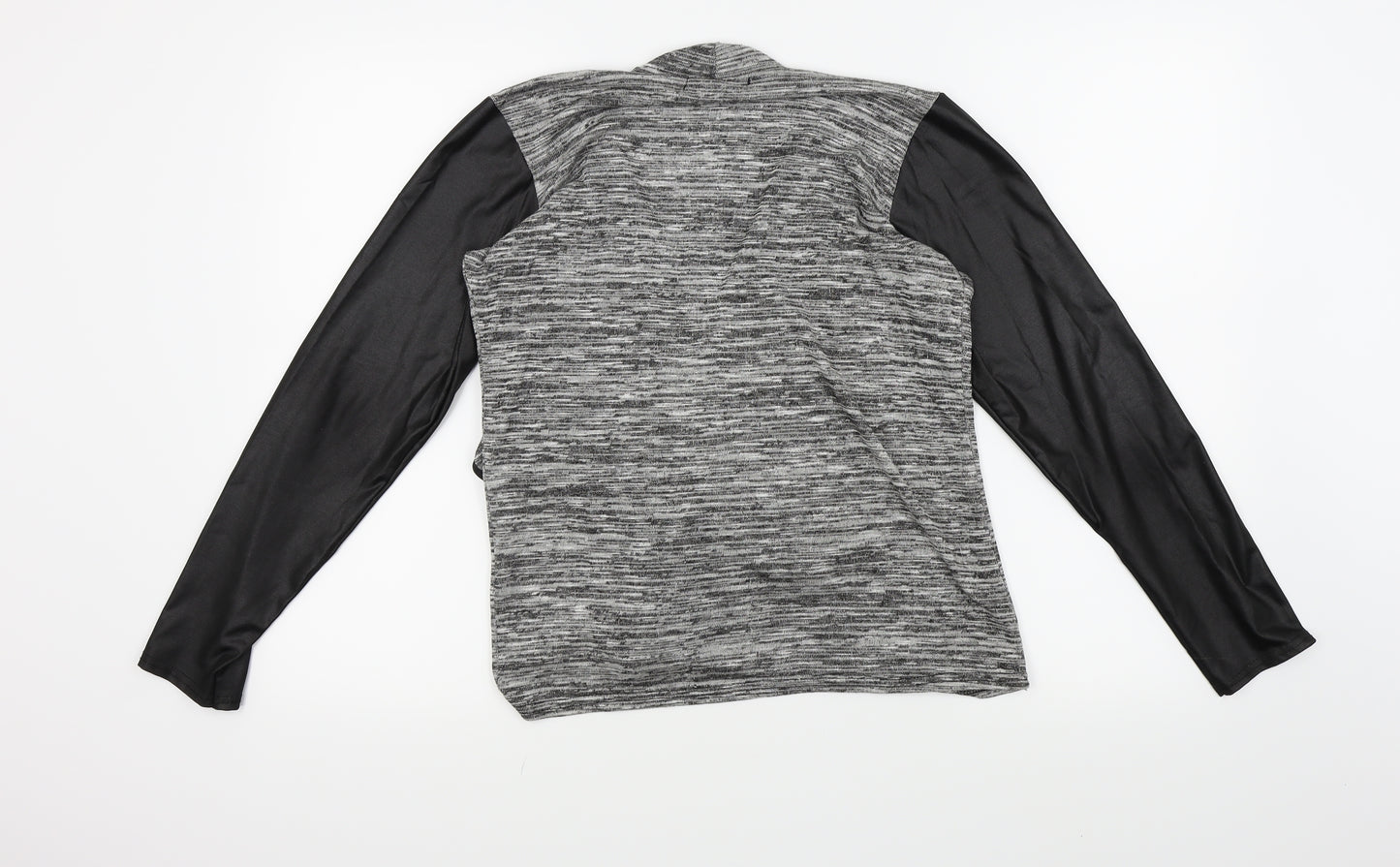Boohoo Womens Grey   Cardigan Jumper Size 10  - Open front