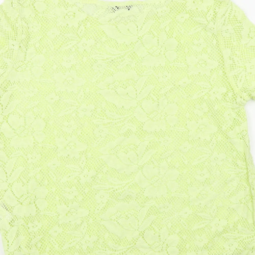 Papaya Womens Yellow   Basic T-Shirt Size 10