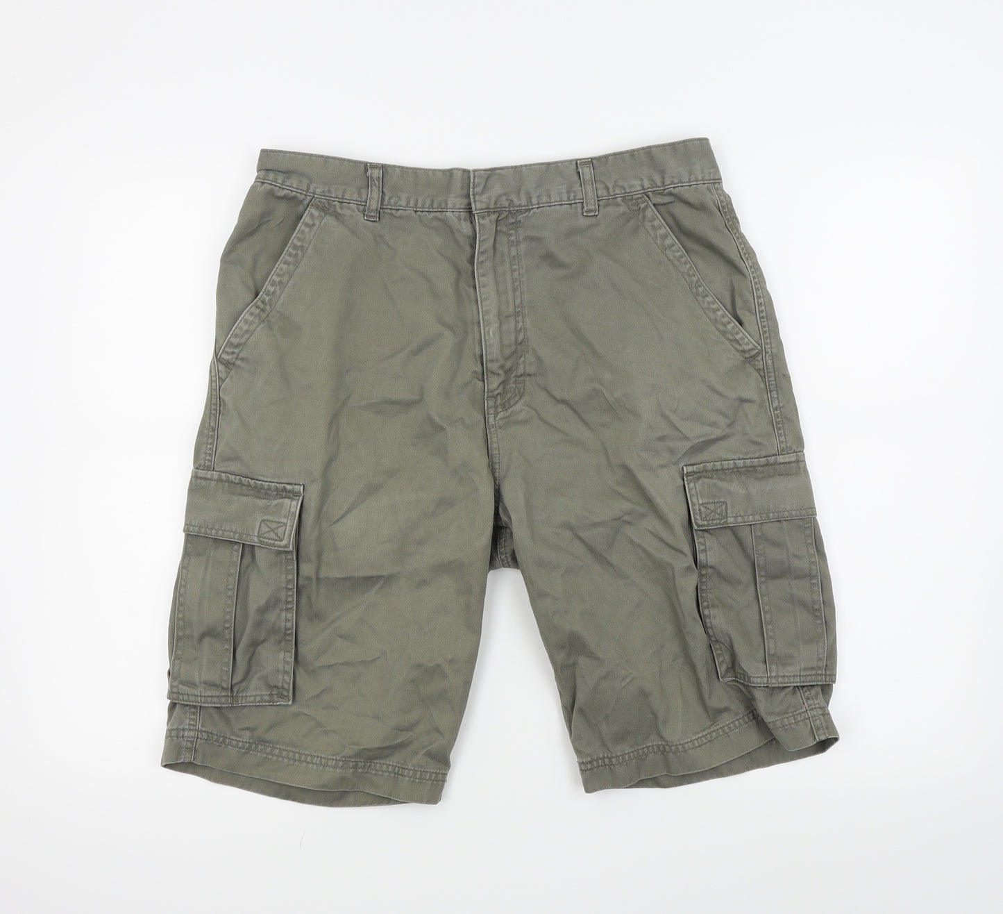 Debenhams Mens Grey   Chino Shorts Size 34 in - Cargo Style