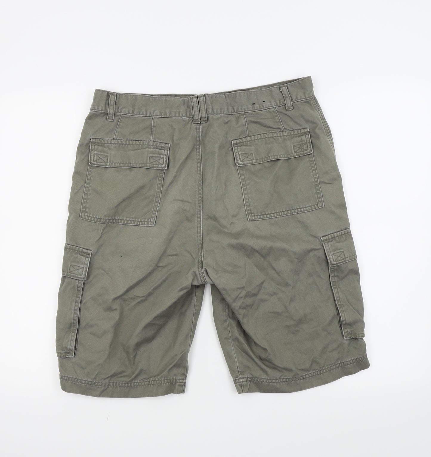 Debenhams Mens Grey   Chino Shorts Size 34 in - Cargo Style