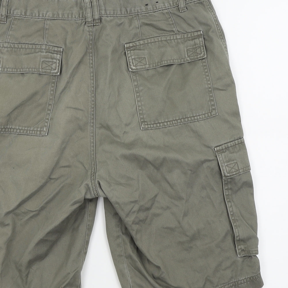 Debenhams Mens Grey   Chino Shorts Size 34 in - Cargo Style