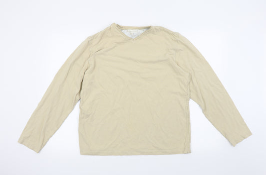 Front view of George men’s beige t-shirt