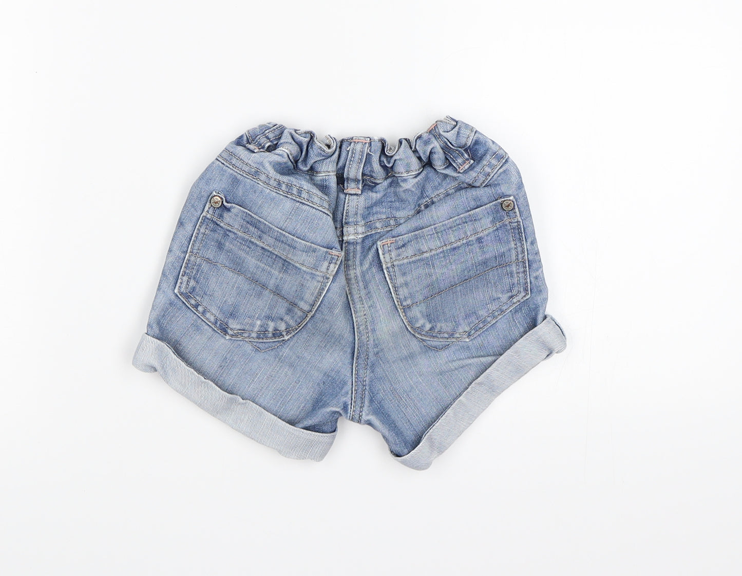 NEXT Girls Blue  Denim Hot Pants Shorts Size 3-4 Years