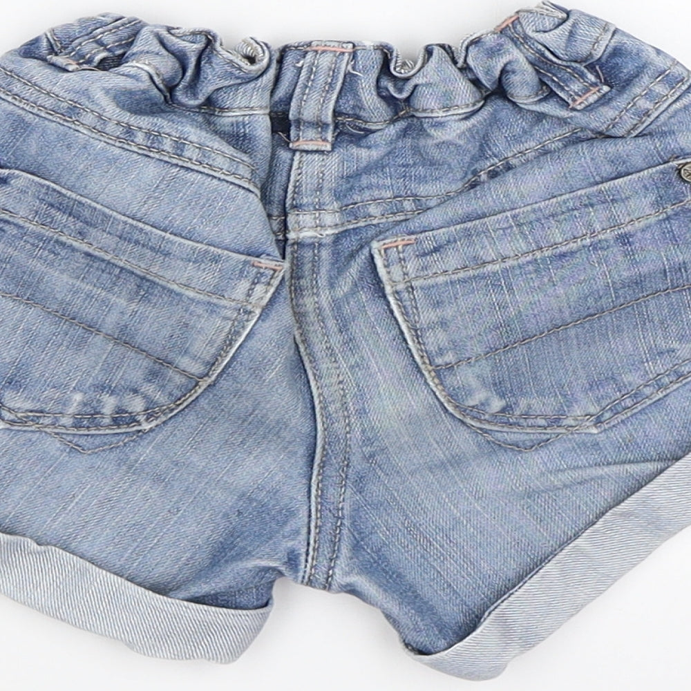 NEXT Girls Blue  Denim Hot Pants Shorts Size 3-4 Years