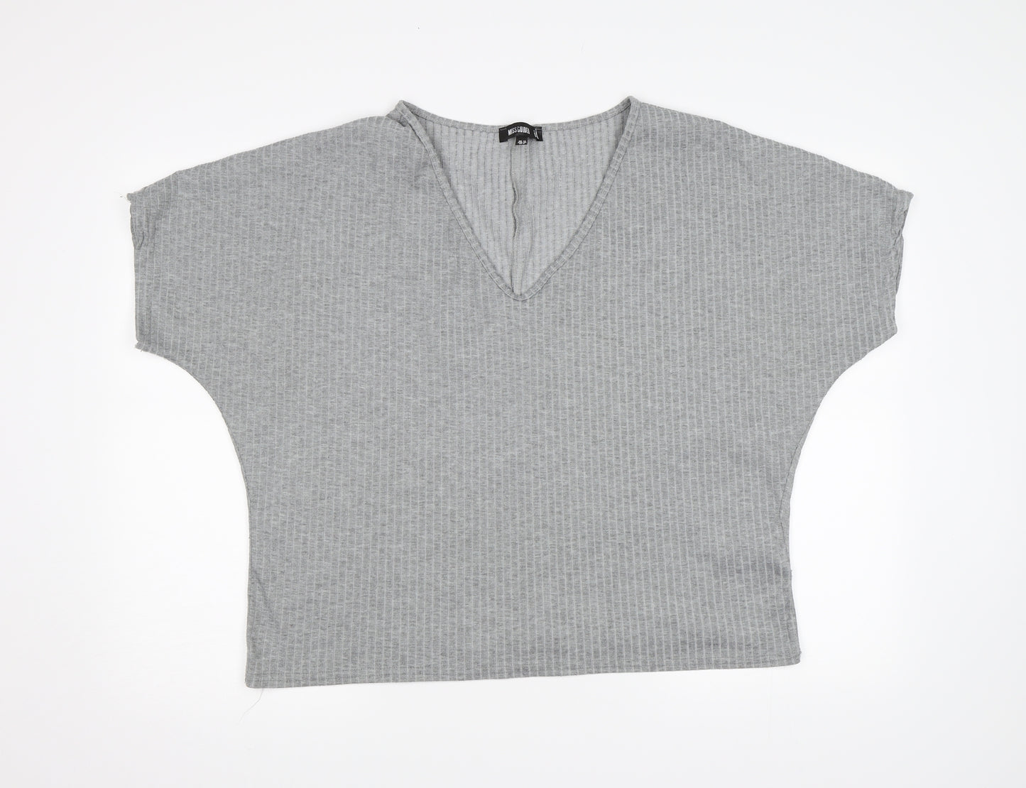 Missguided Womens Grey   Basic T-Shirt Size 12